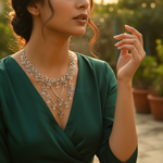 Load image into Gallery viewer, Silver Moonstone Dangle Necklace | Women&#39;s Delicate Jewelry
