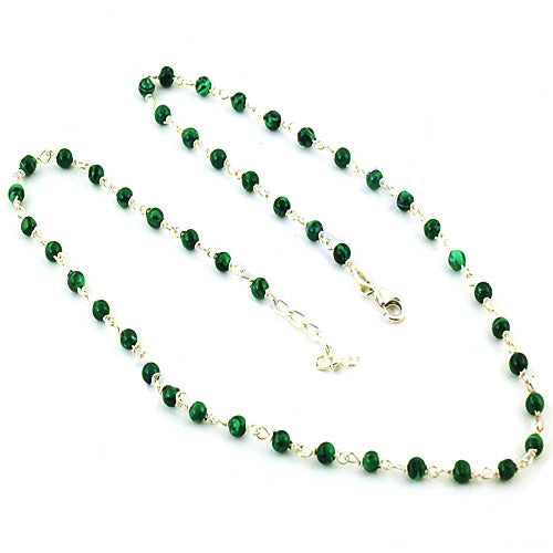 Malachite Bead Necklace in gold plating for Women | Everyday Jewelry