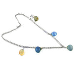 Load image into Gallery viewer, Silver Gemstone Drop Necklace for Women | Daily Wear Jewelry
