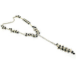 Load image into Gallery viewer, Black Bead Y-Necklace for Women | Fashion Jewelry Gift
