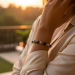 Load image into Gallery viewer, Pulsera de plata 925 con cuentas de ónix negro para mujer | Regalos
