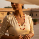 Load image into Gallery viewer, Red Coral Bead Necklace | Handmade Gemstone Jewelry for Women
