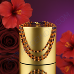 Load image into Gallery viewer, Multi-Strand Amber &amp; Garnet Bead Necklace | Women&#39;s Jewelry
