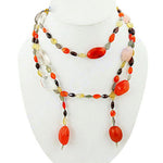 Load image into Gallery viewer, Multi-Stone Beaded Necklace for Women | Colorful Fashion Jewelry
