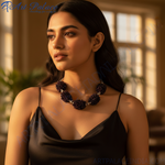 Load image into Gallery viewer, Garnet Bead Cluster Necklace | Sterling Silver | Women&#39;s Jewelry
