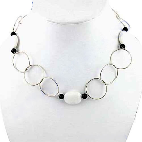 Silver Geometric Necklace for Women | Fashion Jewelry