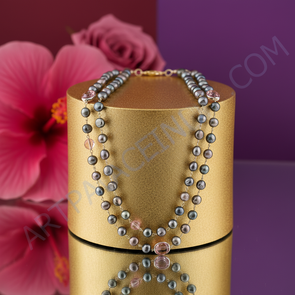 Multi-Color Pearl Necklace for Women | Fashion Jewelry
