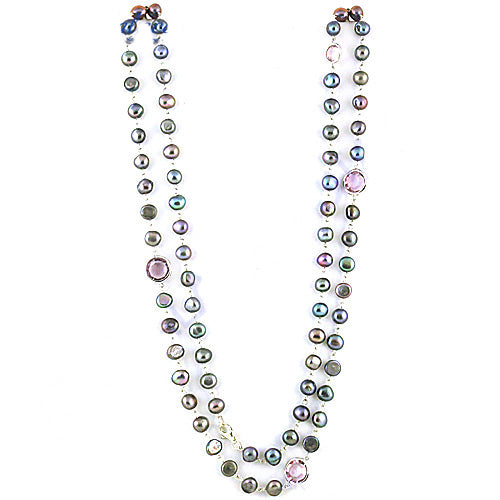 Multi-Color Pearl Necklace for Women | Fashion Jewelry
