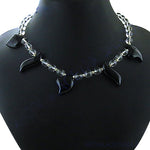 Load image into Gallery viewer, Black Onyx &amp; Clear Quartz Necklace | Statement Jewelry for Women
