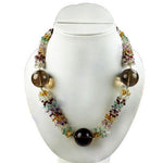 Load image into Gallery viewer, Beaded Gemstone Statement Necklace for Women | Fashion Jewelry
