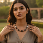 Load image into Gallery viewer, Smoky Quartz &amp; Pearl Necklace | Women&#39;s Beaded Jewelry
