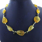 Load image into Gallery viewer, Yellow Citrine Bead Necklace for Women | Gemstone Jewelry
