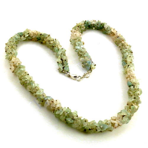 Green Gemstone Bead Necklace | Women's Fashion Jewelry