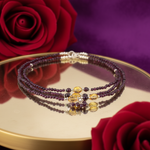 Load image into Gallery viewer, Garnet Bead Layered Necklace | Women&#39;s Jewelry | Gift
