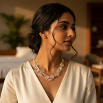 Load image into Gallery viewer, Silver Rose Quartz Necklace for Women | Gemstone Jewelry Gift
