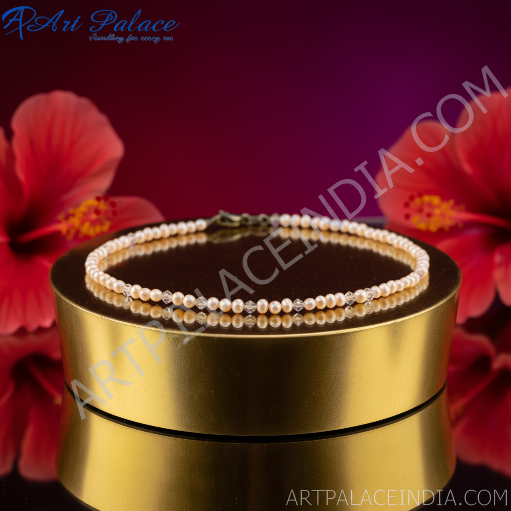 Beige Freshwater Pearl Choker Necklace for Women | Gift Jewelry