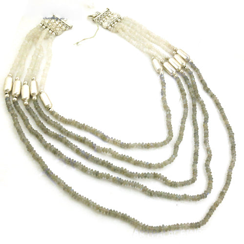 Labradorite Beaded Necklace for Women | Gemstone Jewelry