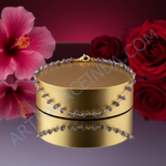 Load image into Gallery viewer, Iolite Bead Necklace | Gold Chain | Women&#39;s Jewelry Gift
