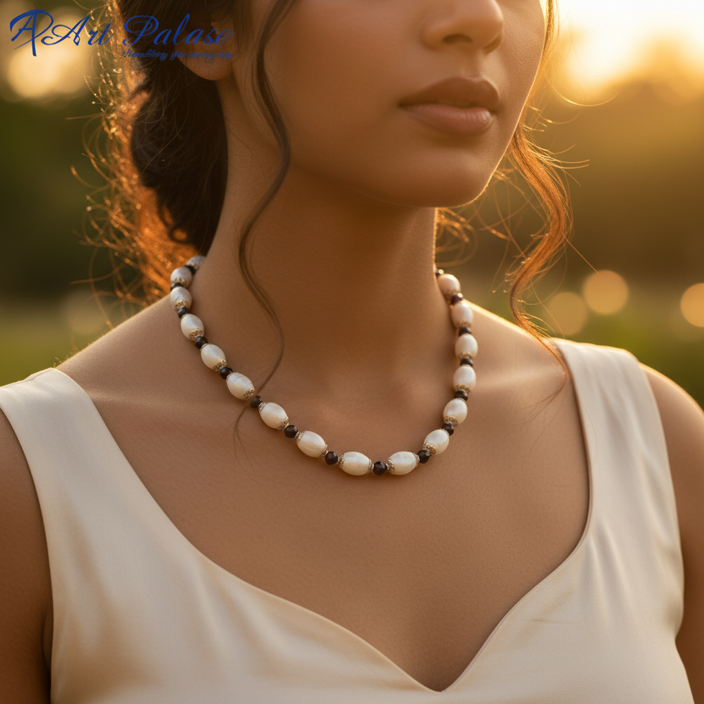 Beaded Pearl Necklace for Women | Fashion Jewelry Gift