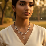 Load image into Gallery viewer, Quartz &amp; Iolite Bead Necklace | Statement Jewelry for Women
