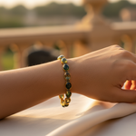 Load image into Gallery viewer, Gold Green Tourmaline Bracelet | Women&#39;s Gemstone Jewelry
