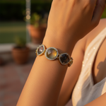 Load image into Gallery viewer, Gold &amp; Sapphire Bracelet | Natural Gemstone Jewelry for Women
