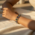 Load image into Gallery viewer, Sapphire Gemstone Bracelet | 18K Gold Plated Bracelet For Women
