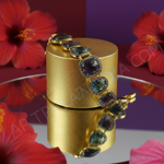 Load image into Gallery viewer, Sapphire Gemstone Bracelet | 18K Gold Plated Bracelet For Women
