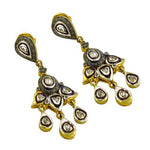 Load image into Gallery viewer, gold plating Teardrop Dangle Earrings | Diamond Accents | Gift for Her
