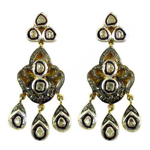 gold plating Plated Diamond Drop Earrings for Women | Statement Jewelry