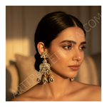 Load image into Gallery viewer, Gold Teardrop Dangle Earrings | Vintage Style Jewelry | Gift
