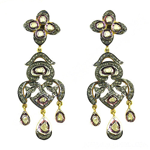 Antique Diamond Earrings | Art Deco Style | Women's Jewelry