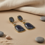 Load image into Gallery viewer, Sapphire &amp; Diamond Drop Earrings for Women | Statement Jewelry
