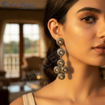 Load image into Gallery viewer, Gold Diamond Dangle Earrings | Luxury Women&#39;s Jewelry Gift
