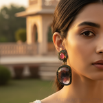 Load image into Gallery viewer, Ruby &amp; Diamond Earrings for Women | Statement Jewelry
