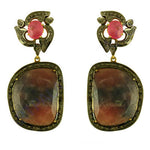 Load image into Gallery viewer, Ruby &amp; Diamond Earrings for Women | Statement Jewelry
