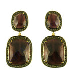 Load image into Gallery viewer, Ruby Gemstone Dangle Earrings | gold plating Finish | Women's Jewelry
