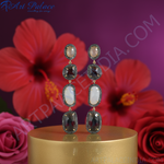 Load image into Gallery viewer, Gemstone Dangle Earrings | Natural Stone Earrings for Women
