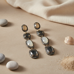 Load image into Gallery viewer, Gemstone Dangle Earrings | Natural Stone Earrings for Women
