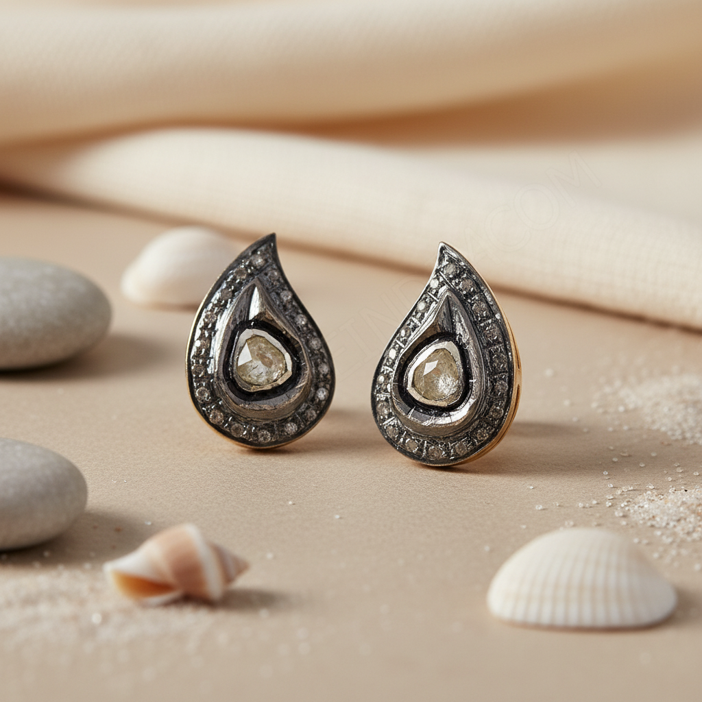 gold plating Ring with Diamond Teardrop for Women | Gift Jewelry