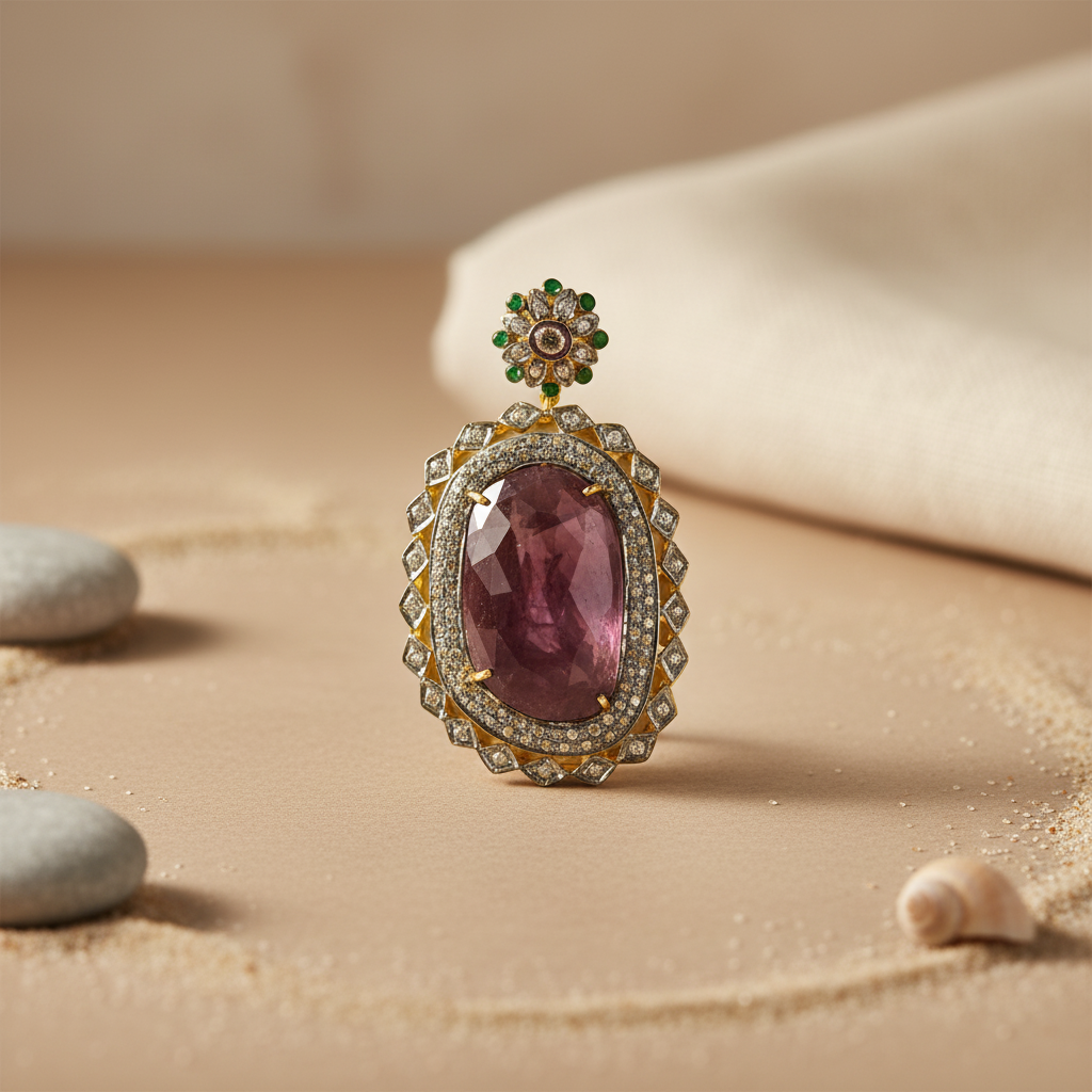 Sapphire & Diamond Pendant Necklace for Women | Luxury Jewelry