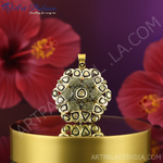 将图像加载到图库查看器中， 金钻簇吊坠 | 花卉设计 | 女士珠宝
