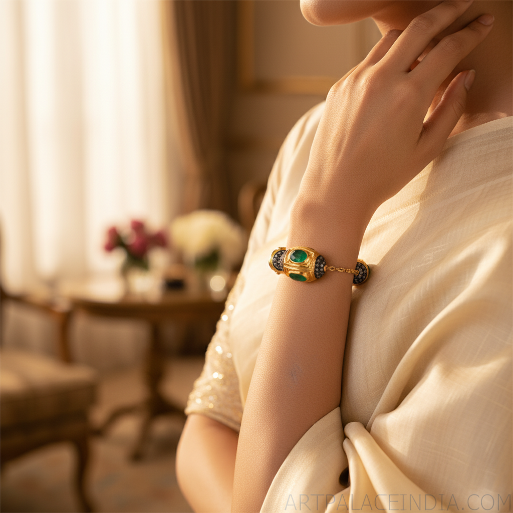 Gold Gemstone Bead Charms for Jewelry | Handmade Beads