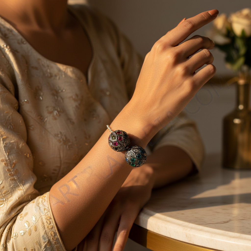 宝石串珠球 | 925纯银 | 用于珠宝制作