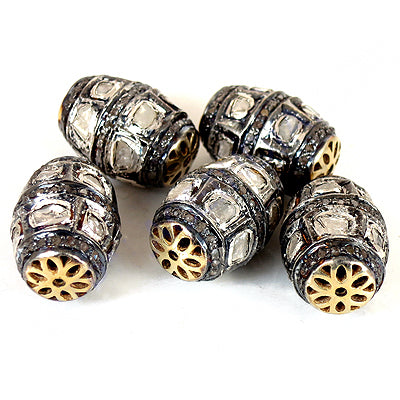 Beaded Diamond-Cut Beads for Jewelry Making | gold plating & Silver Design