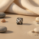 Load image into Gallery viewer, Geometric Silver Diamond Beads for Jewelry Making
