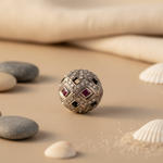 Load image into Gallery viewer, Silver Ruby &amp; Onyx Bead Jewelry for Women | Luxury Gift
