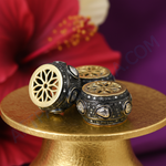 将图像加载到图库查看器中， 黑铑钻石珠 - 女士奢华珠宝
