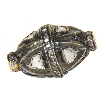 Oxidized Silver Diamond Bead for Women | Daily Wear Jewelry