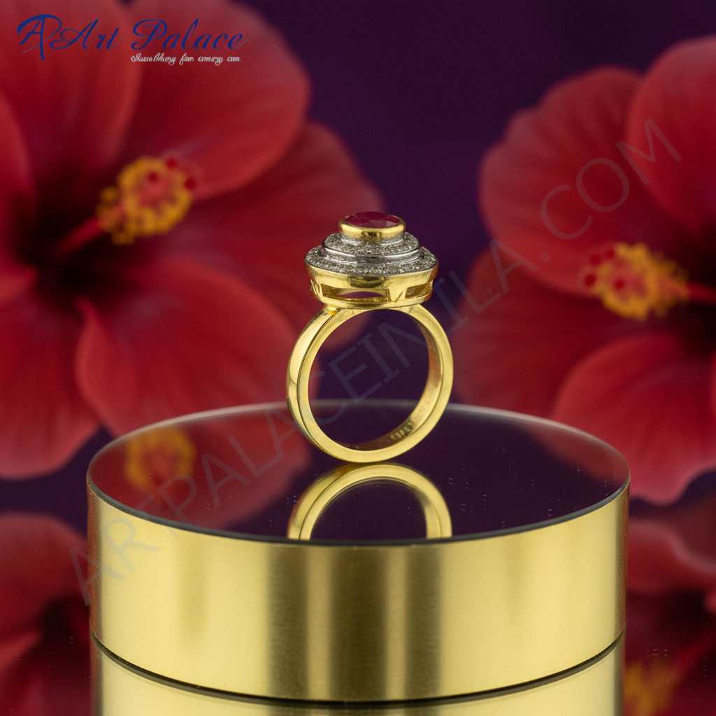 Gold ruby ring for women | gemstone jewelry | gift